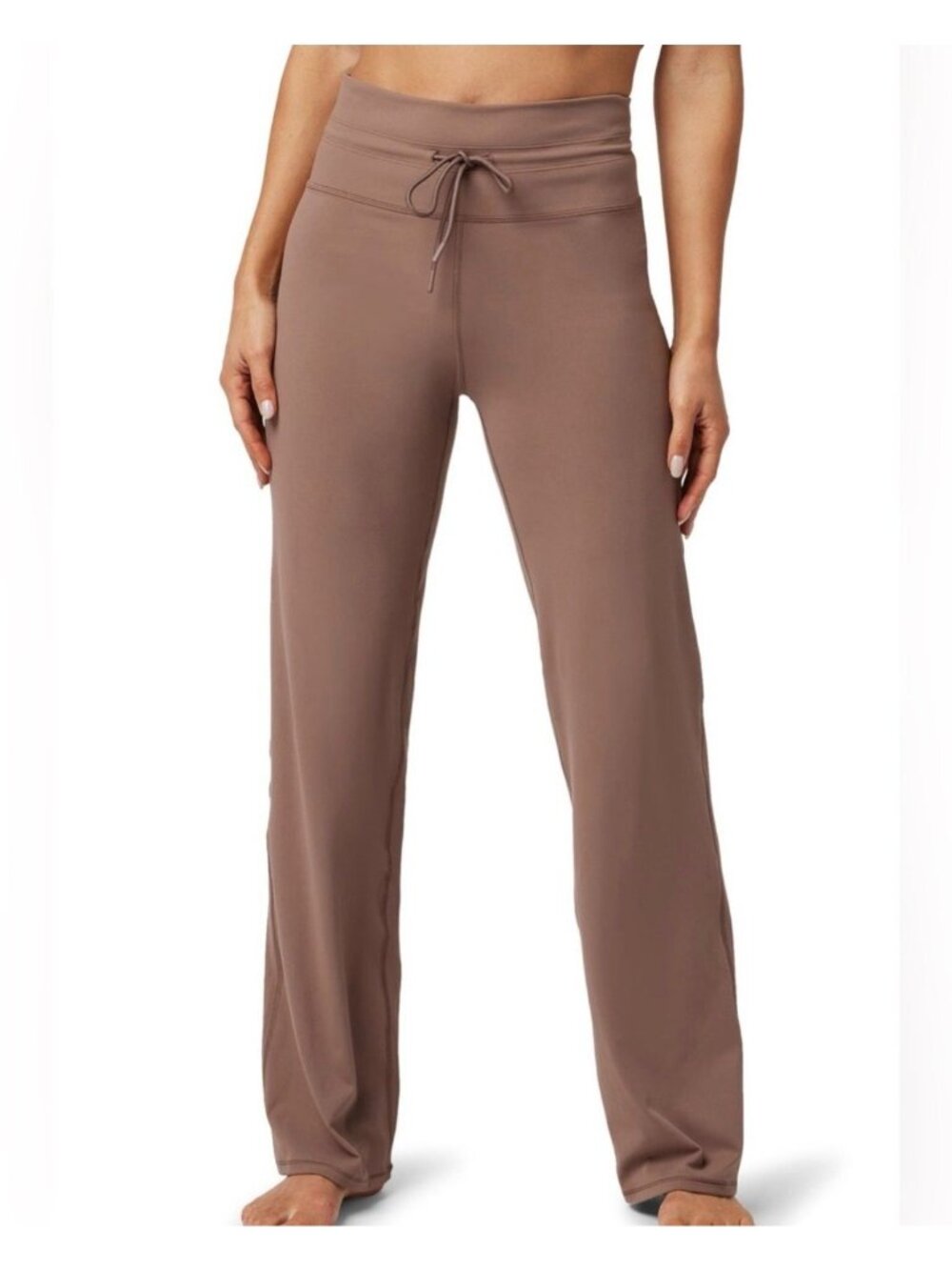 Vuori Womens Brown Daily Wide leg Pants Performance Drawstring Size Medium